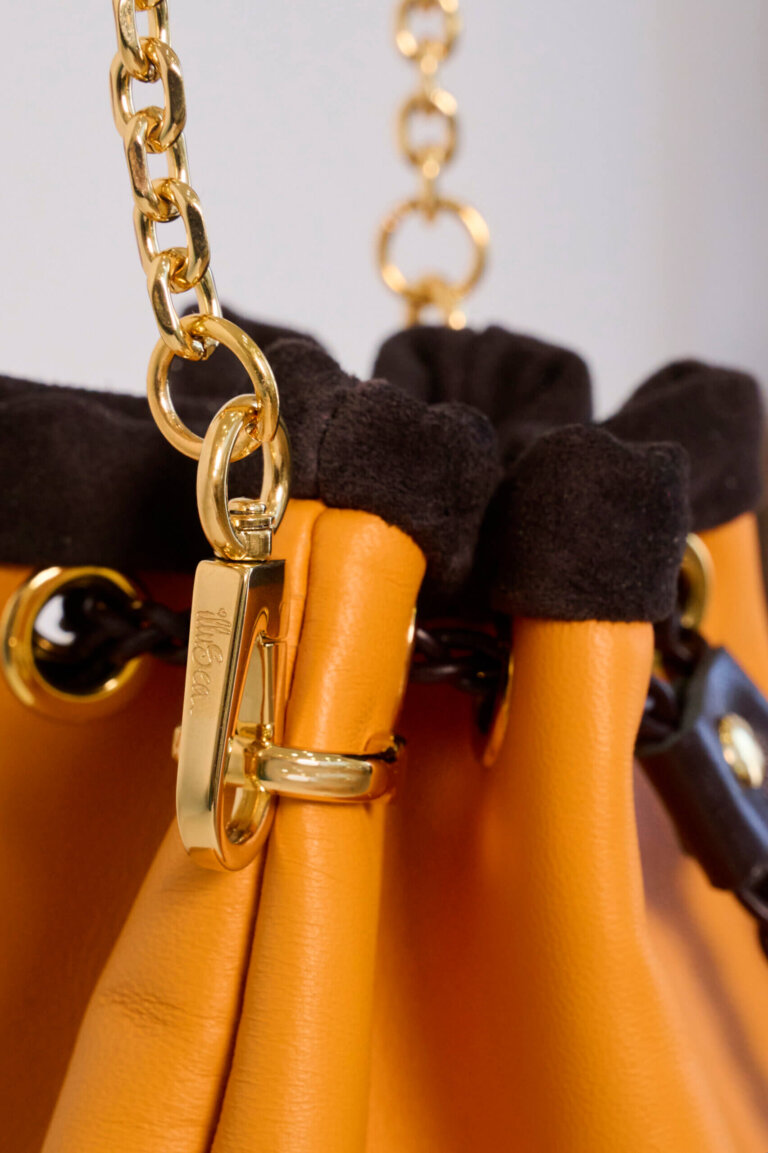 Mini Wave Pouch Bag in Orange