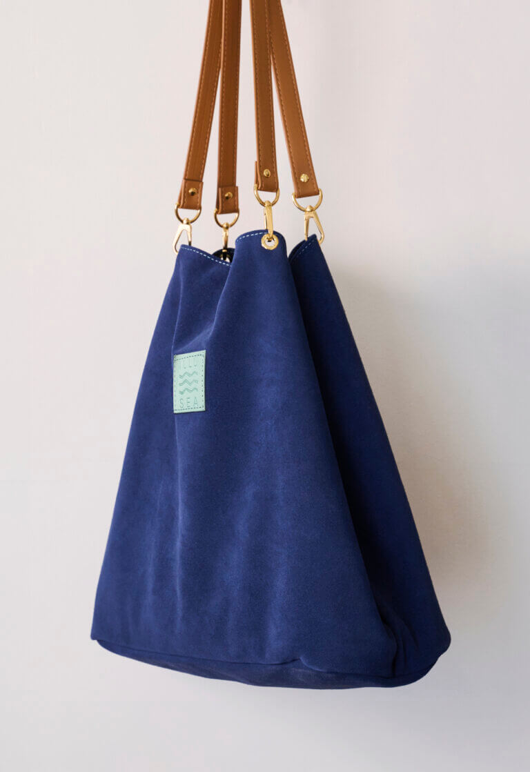 Riviera Tote Bag in Navy Blue