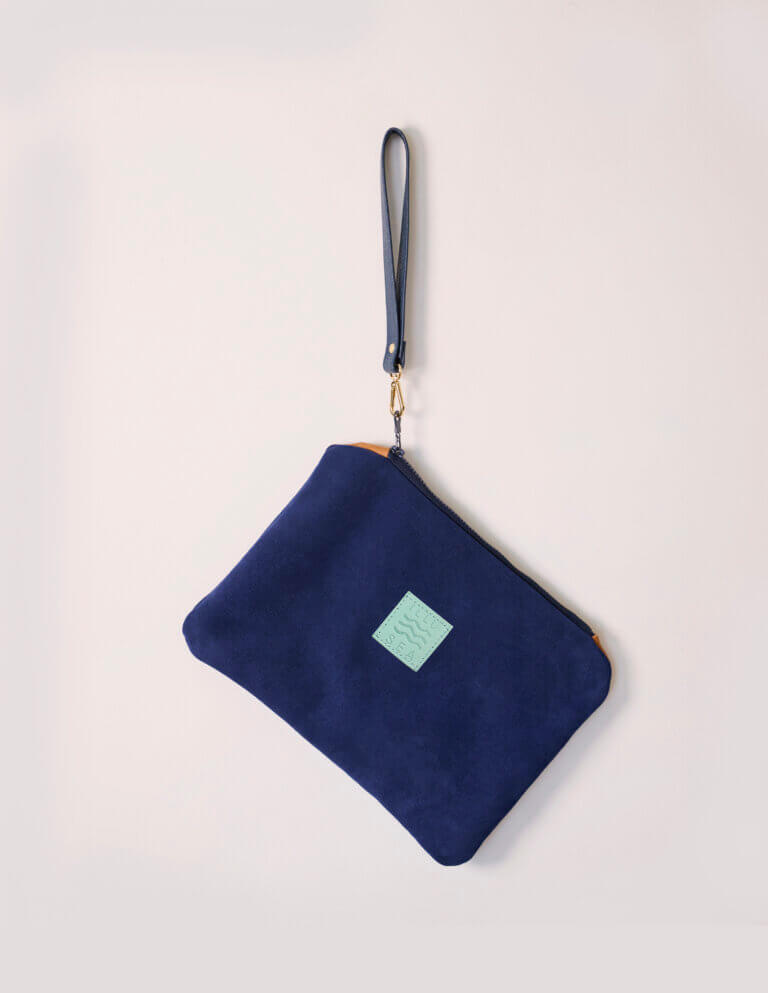 Salty Pouch Bag in Navy Blue