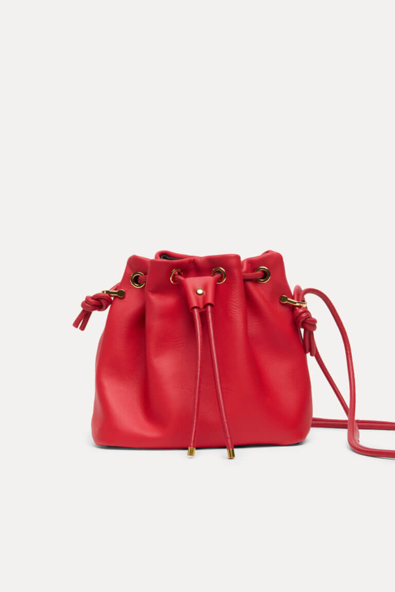 Mini Wave Pouch Bag in Red