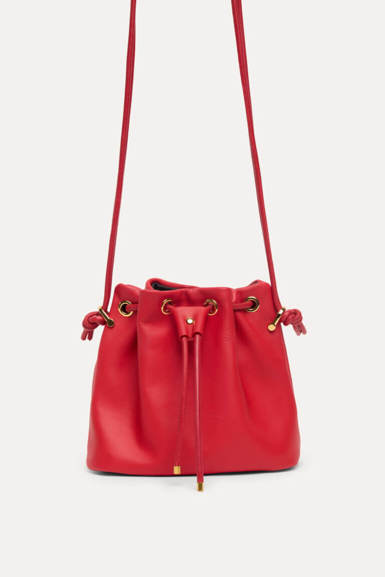 Mini Wave Pouch Bag in Red