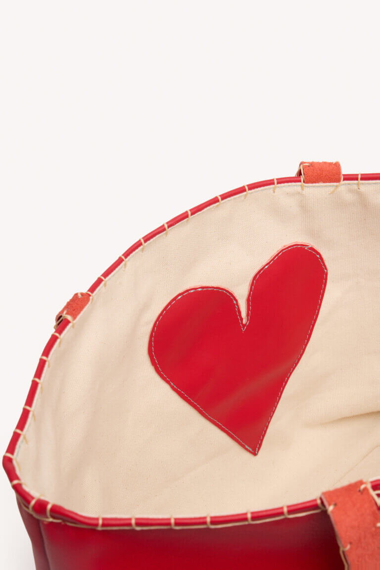 Sunset Tote Bag in Red