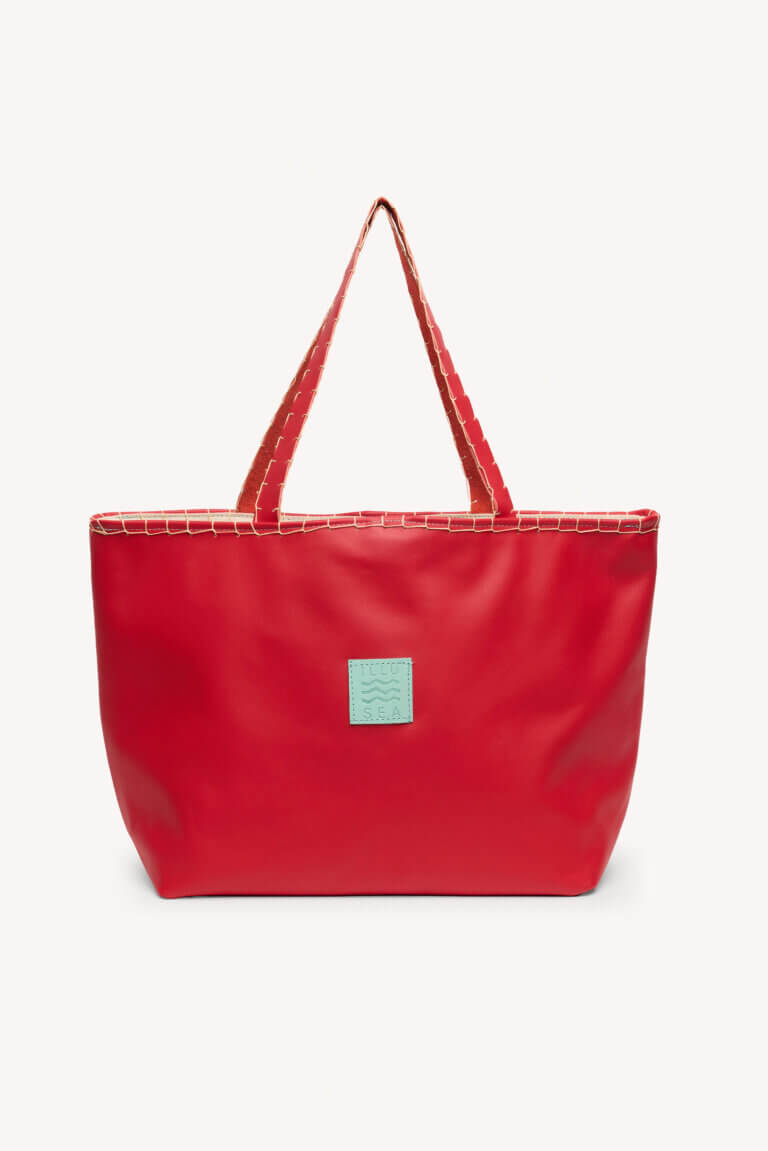 Sunset Tote Bag in Red
