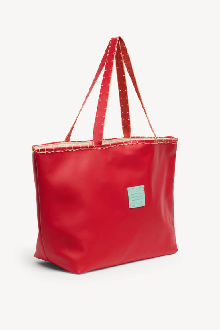 Sunset Tote Bag in Red