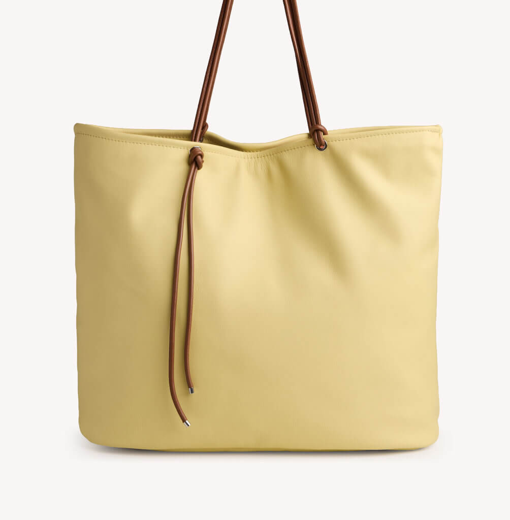 Riviera Tote Bag in Butter Yellow