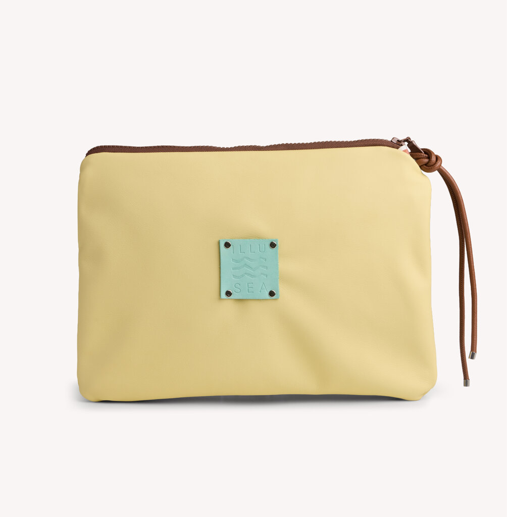 Salty Clutch Bag in Butter Yellow