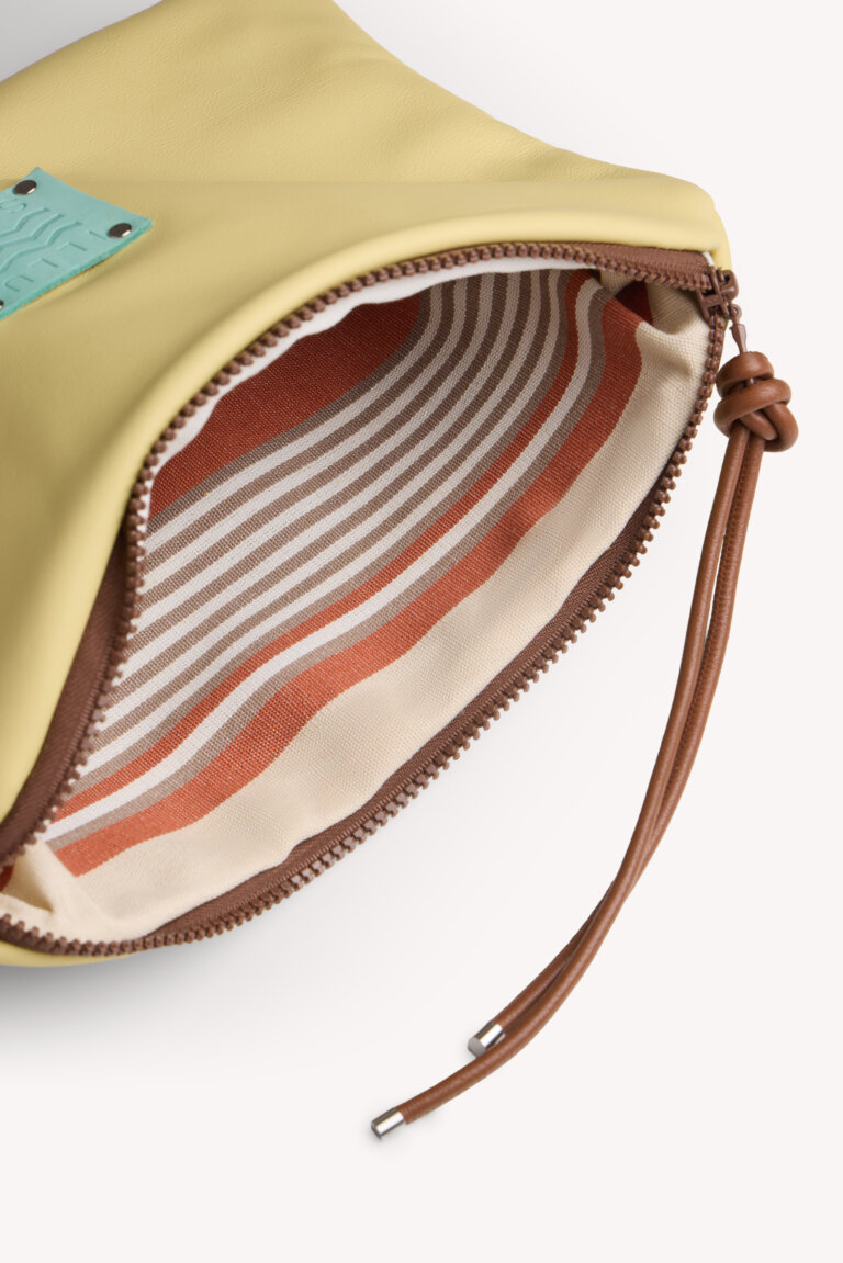 Salty Clutch Bag in Butter Yellow