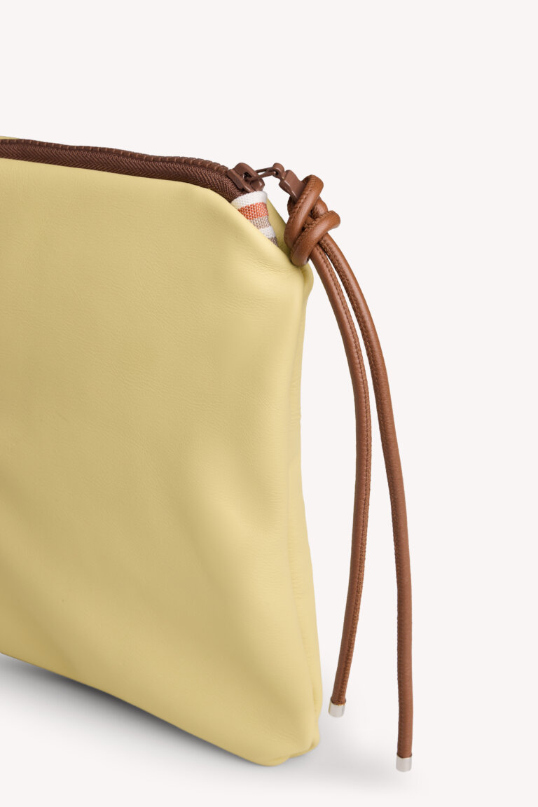 Salty Clutch Bag in Butter Yellow