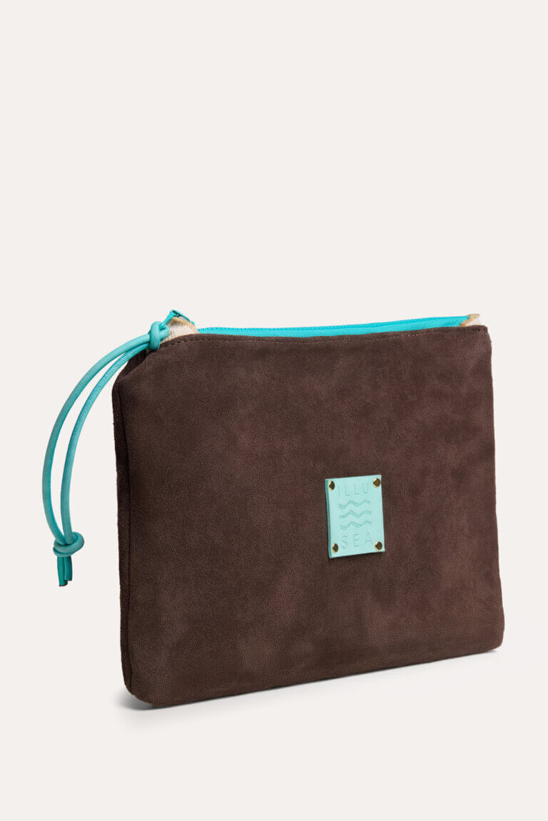 Salty Clutch Bag in Cocoa