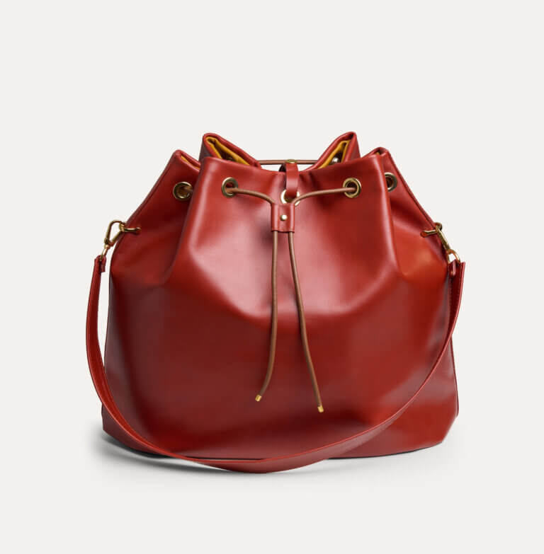 Large Wave Bag in Burnt Sienna
