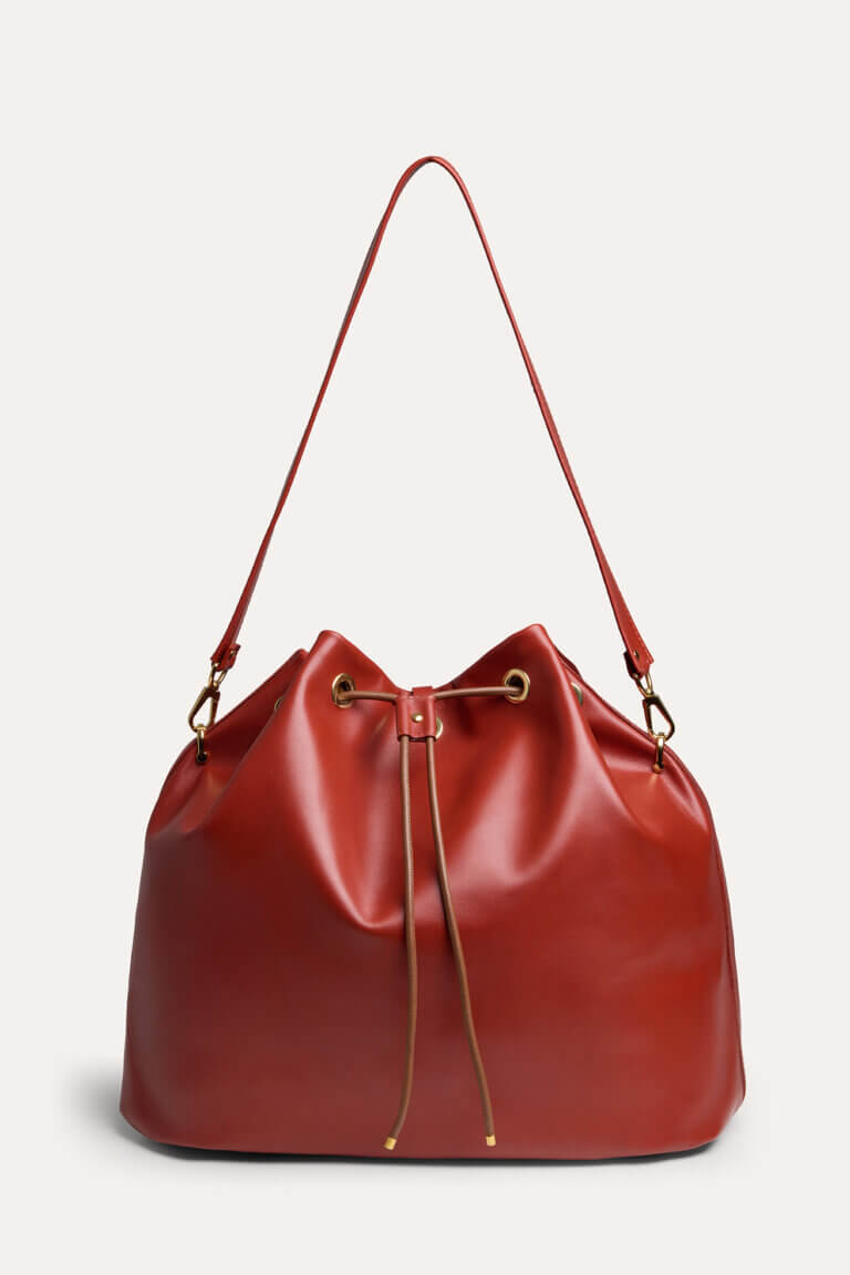 Large Wave Bag in Burnt Sienna