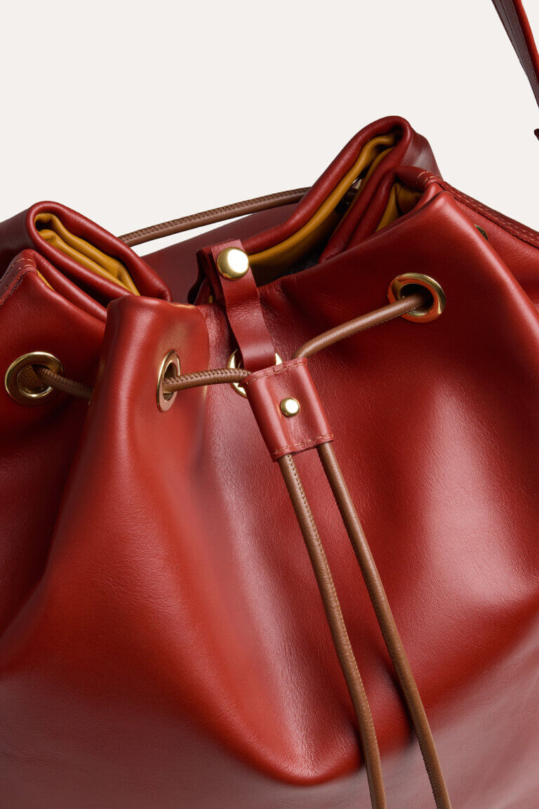 Large Wave Bag in Burnt Sienna