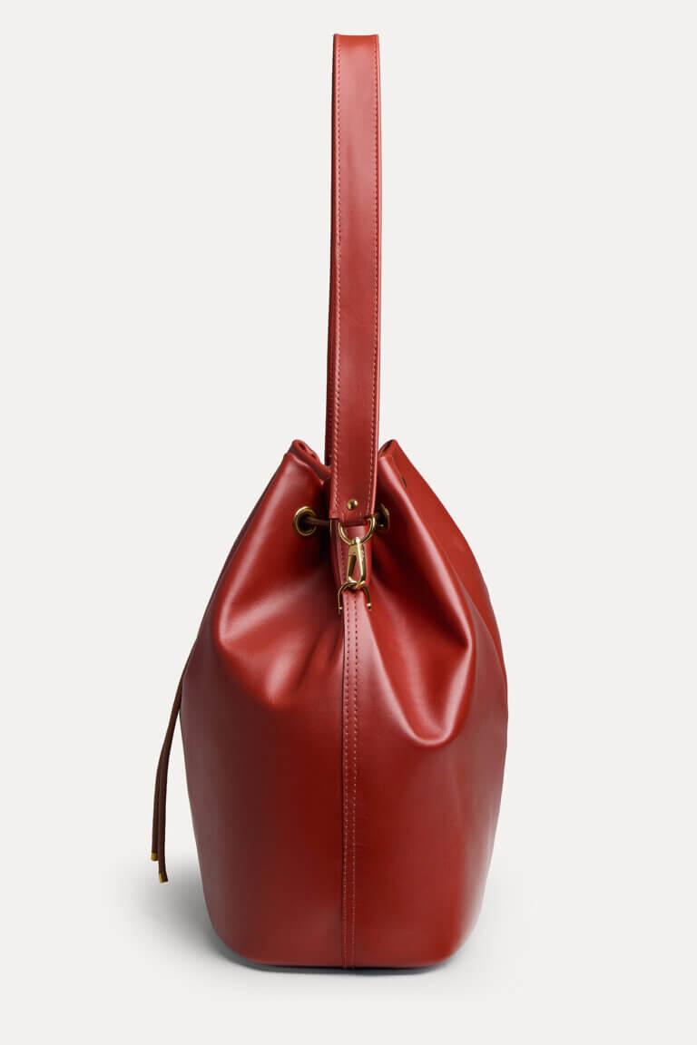 Large Wave Bag in Burnt Sienna